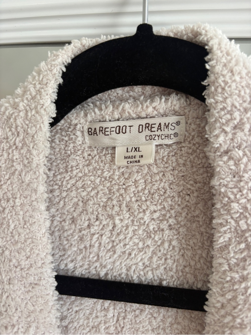 Barefoot Dreams CozyChic Plush Open Cardigan - Light Cream - Picture 2 of 3